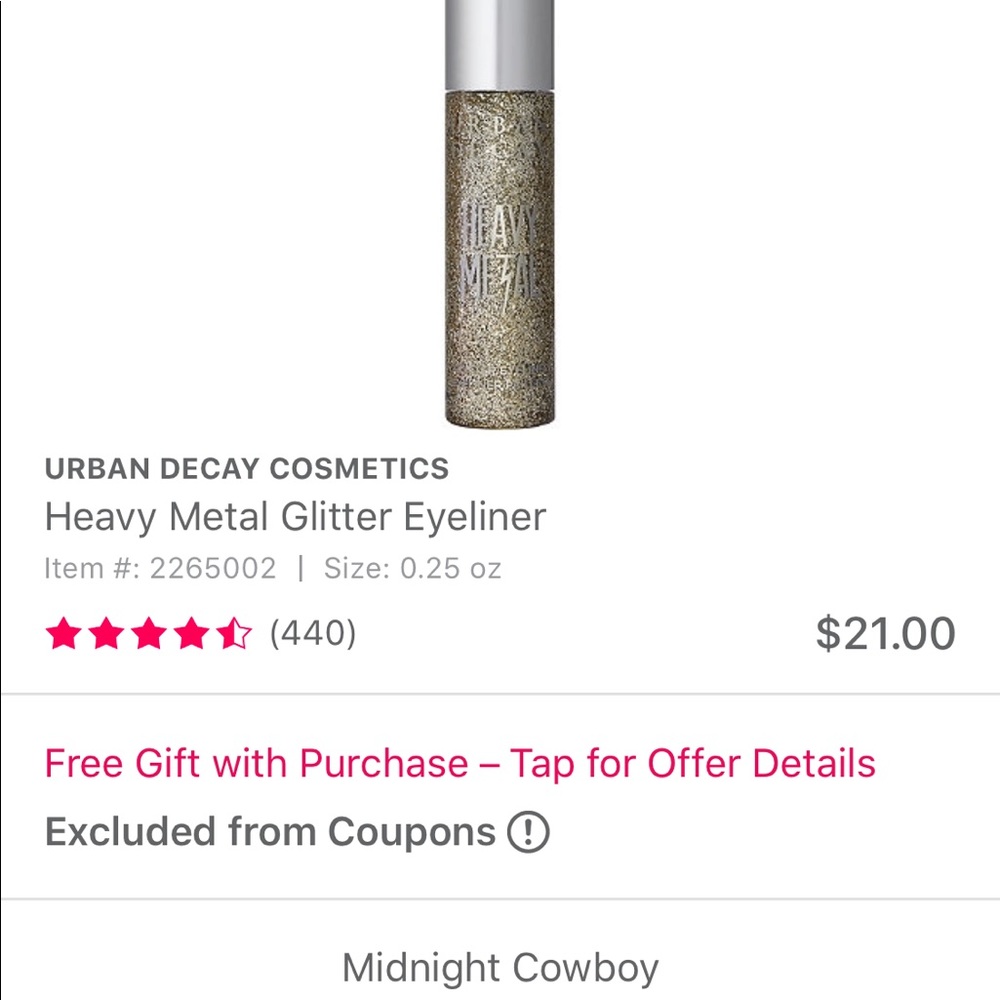 Urban Decay Liquid Eyeliner in Midnight Cowboy 🤠